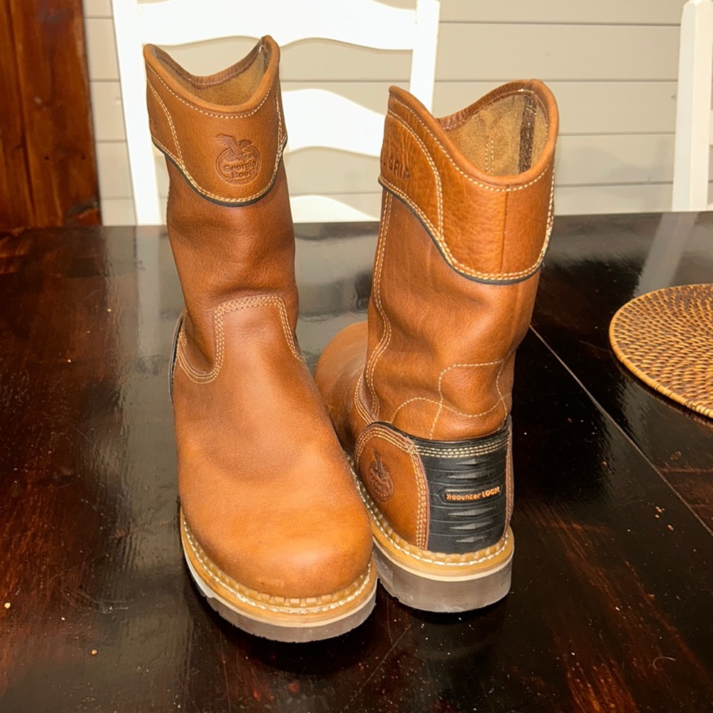 Brown Leather Work Boots